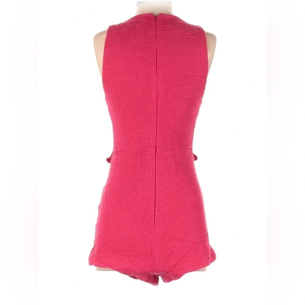 Zara Romper Sleeveless V Neck Mini Pink XS - Picture 3 of 8